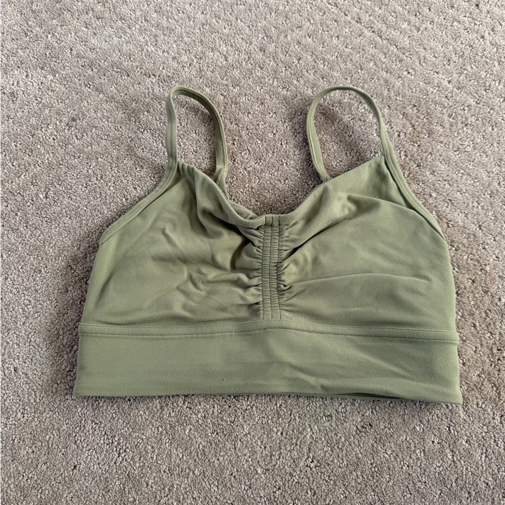 lululemon athletica Olive Green Crop Top